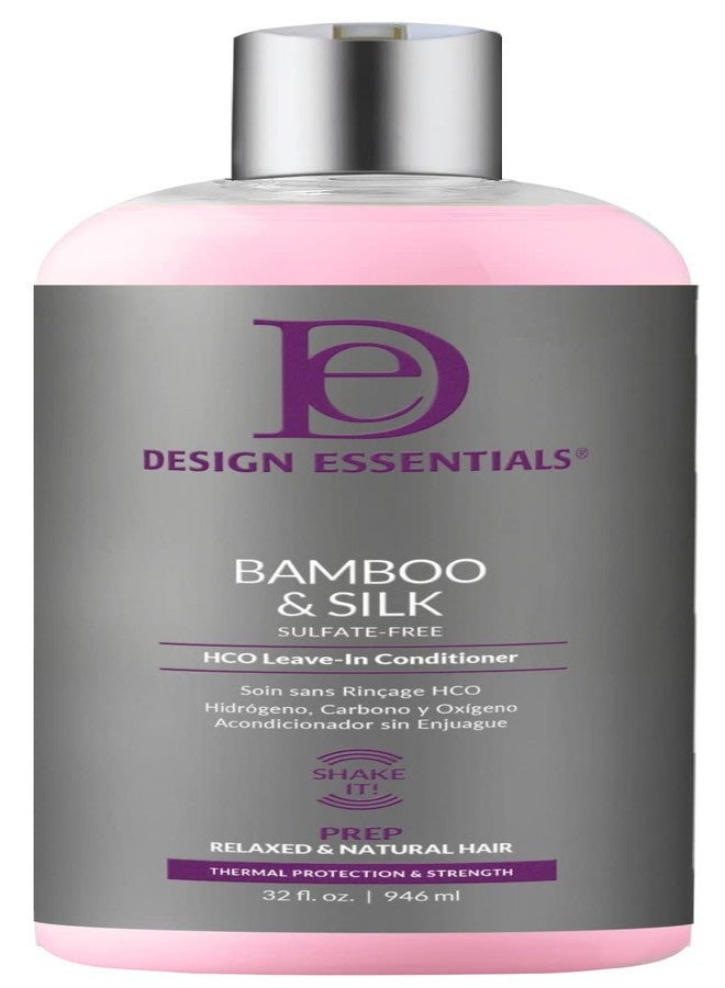 Design Essentials Bamboo & Silk HCO Leave-In Conditioner, Thermal Protection for Natural and Relaxed Hair, Softens & Detangles, 32 Oz, Pack of 1 - Image 1